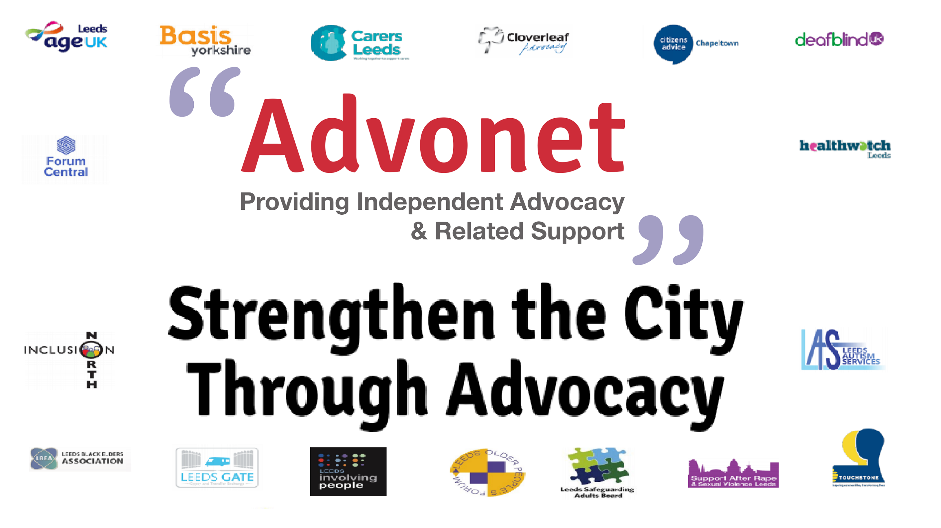 Strengthen the city through advocacy