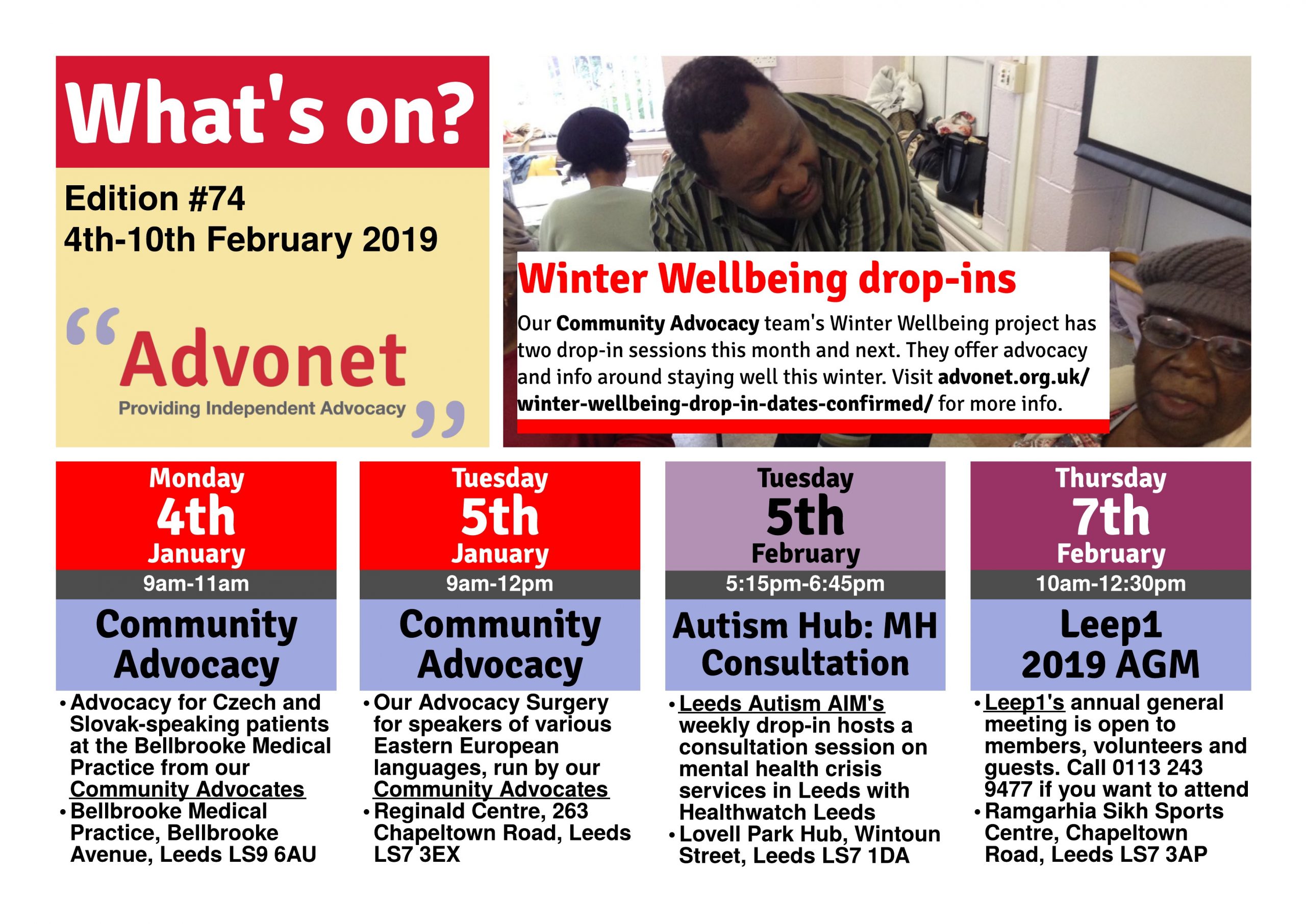 What's On - 4th-10th February 2019