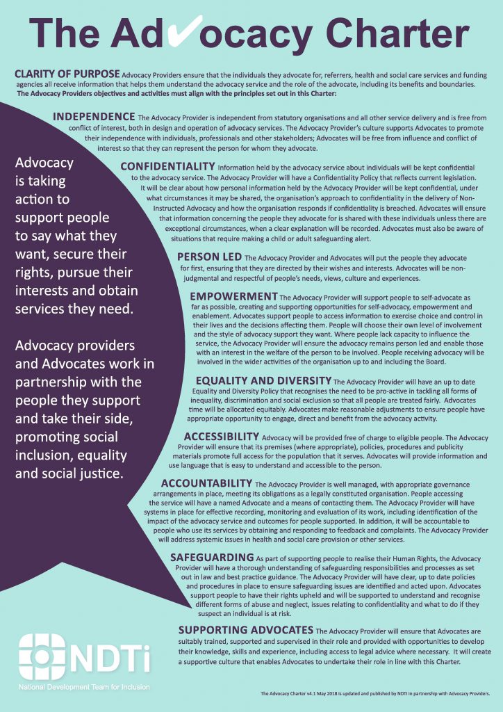 The Advocacy Charter